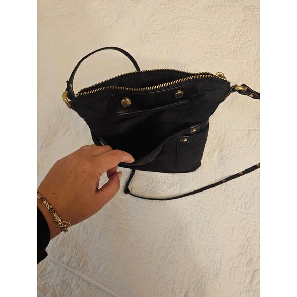 Marc by Marc Jacobs black nylon crossbody purse dual front pockets, Q style, Y2K - Picture 14 of 15
